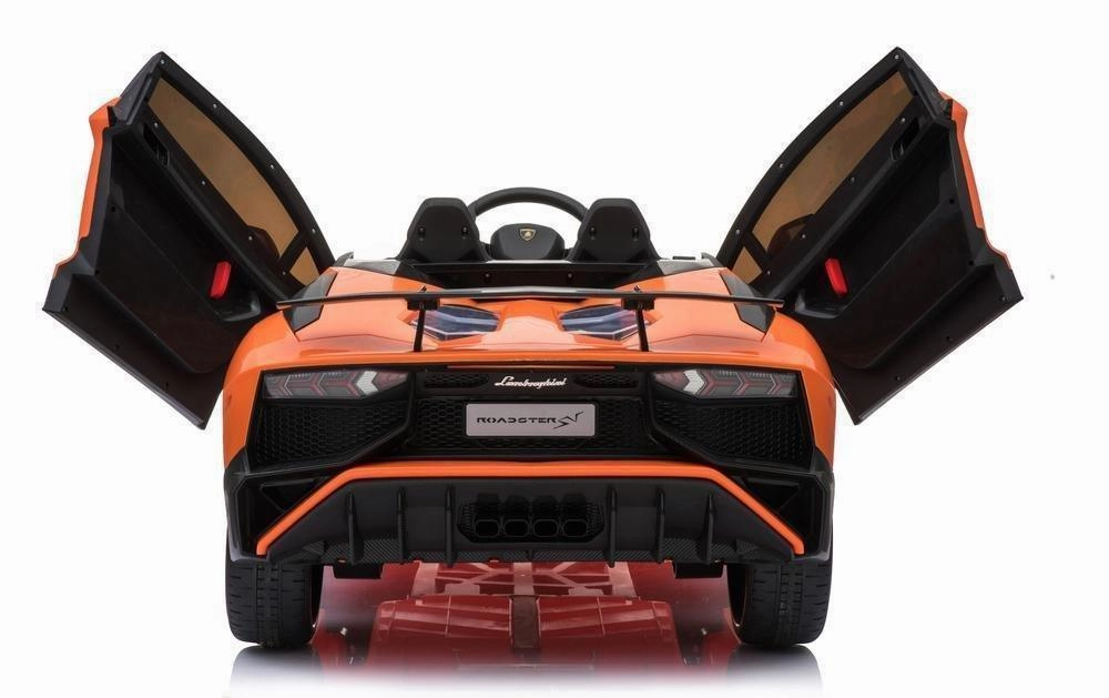 Happy hands Ricco 12V 7A Lamborghini Aventador Sv Licensed Battery Powered Kids Electric Ride On Toy Car Bdm0913 Orange