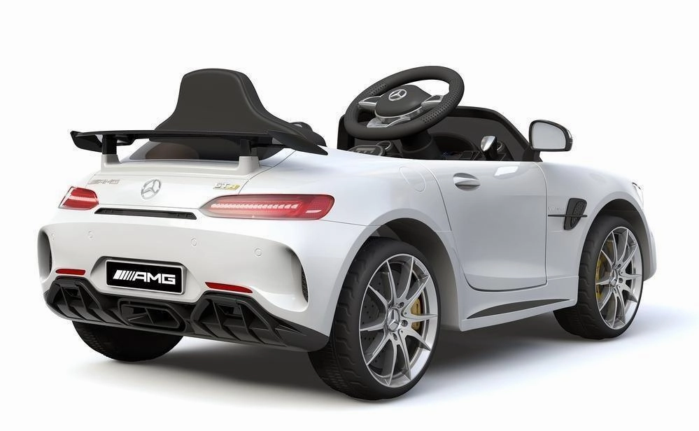 Growing minds Ricco 6V 4.5A Two Motors Mercedes Benz Gtr Amg Licenced Battery Powered Kids Electric Ride-On Toy Car, Green