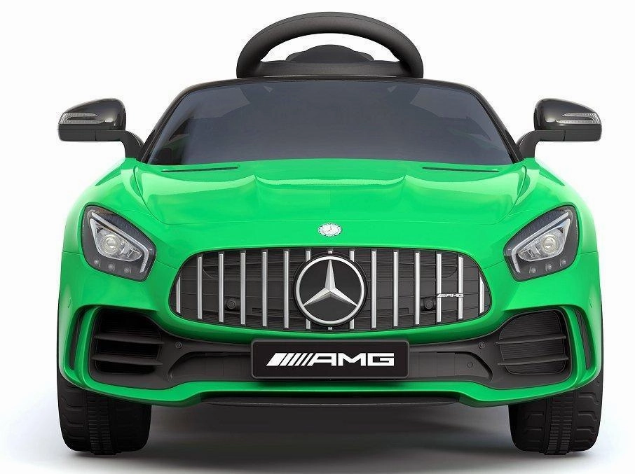 Imaginative play Ricco 6V 4.5A Two Motors Mercedes Benz Gtr Amg Licenced Battery Powered Kids Electric Ride-On Toy Car, Green