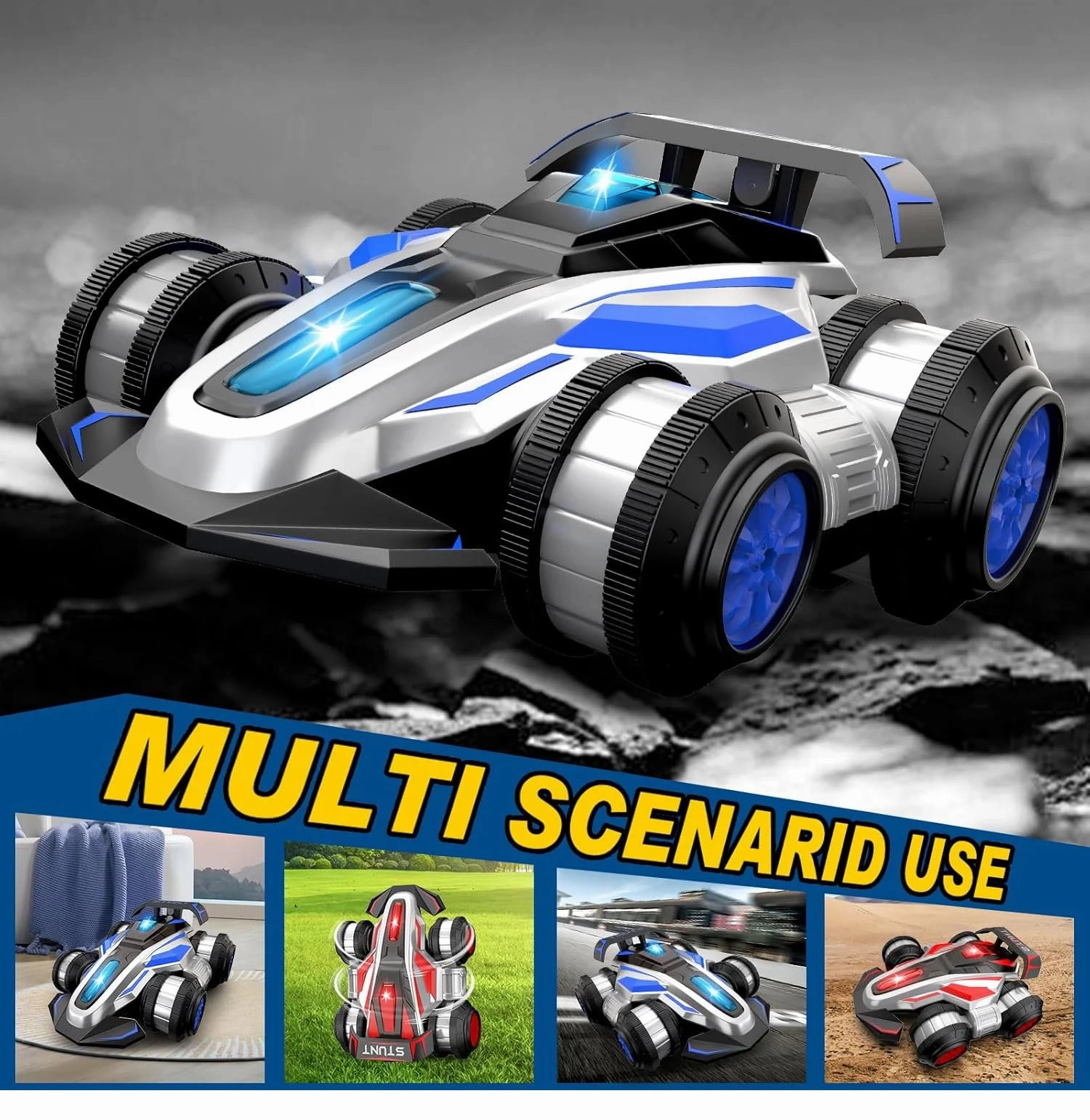 Playful learning Rolling Rc Drifting Stunt Car With Lights