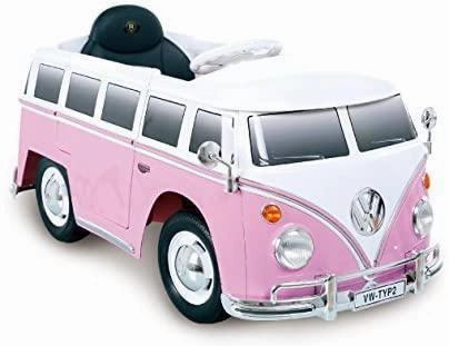 Rollplay Germany Premium Battery Car, With Remote Control, Vw Bus Type 2 (T1) Sensory fun for little hands