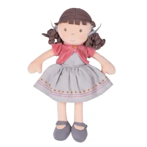 Rose - Organic Doll With Brown Hair Little learners Little creators