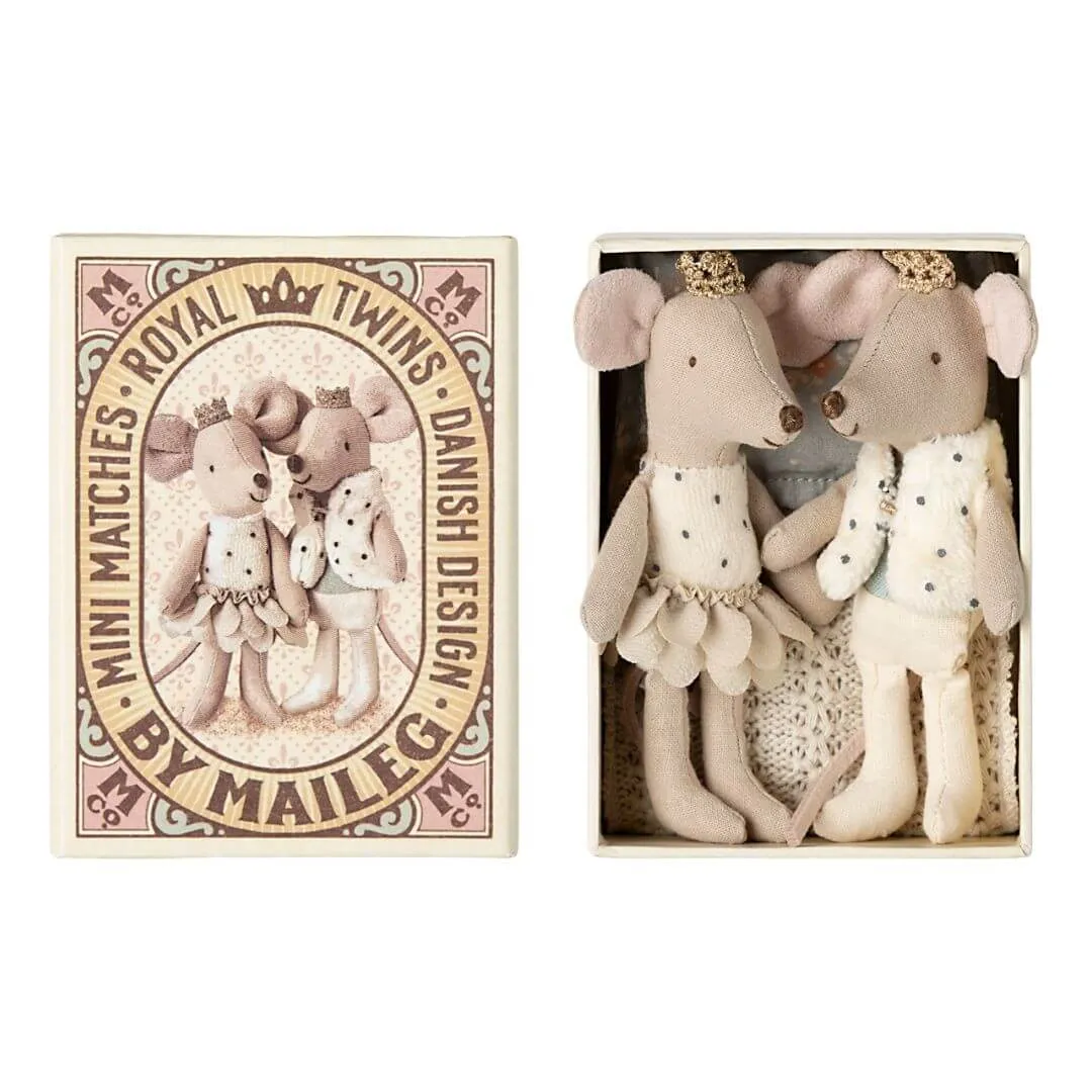 Smart & fun Royal Twin Mice In A Matchbox