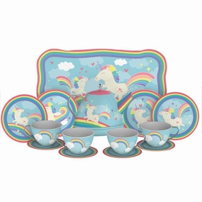 Schylling Unicorn Tin Tea Set Kid-centered learning