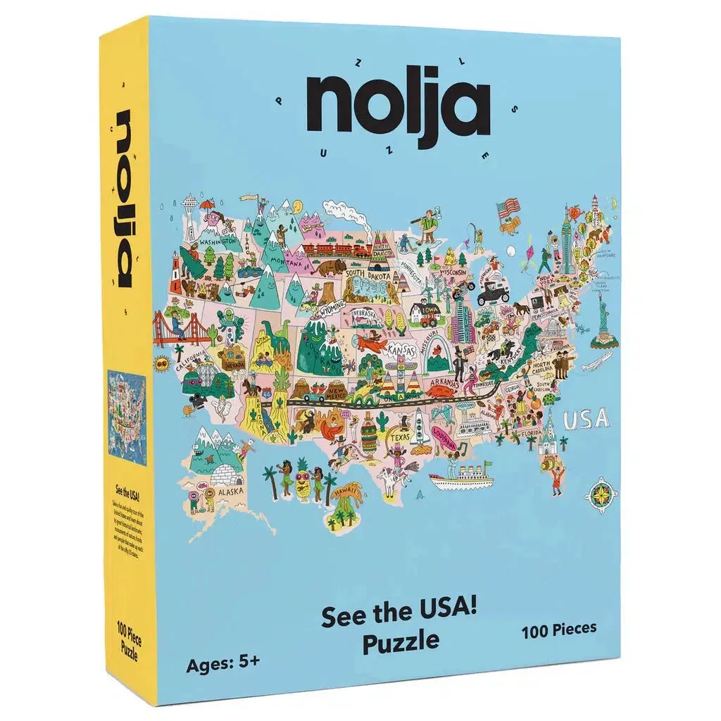 Smart little ones See The Usa 100Pc Puzzle Nolja