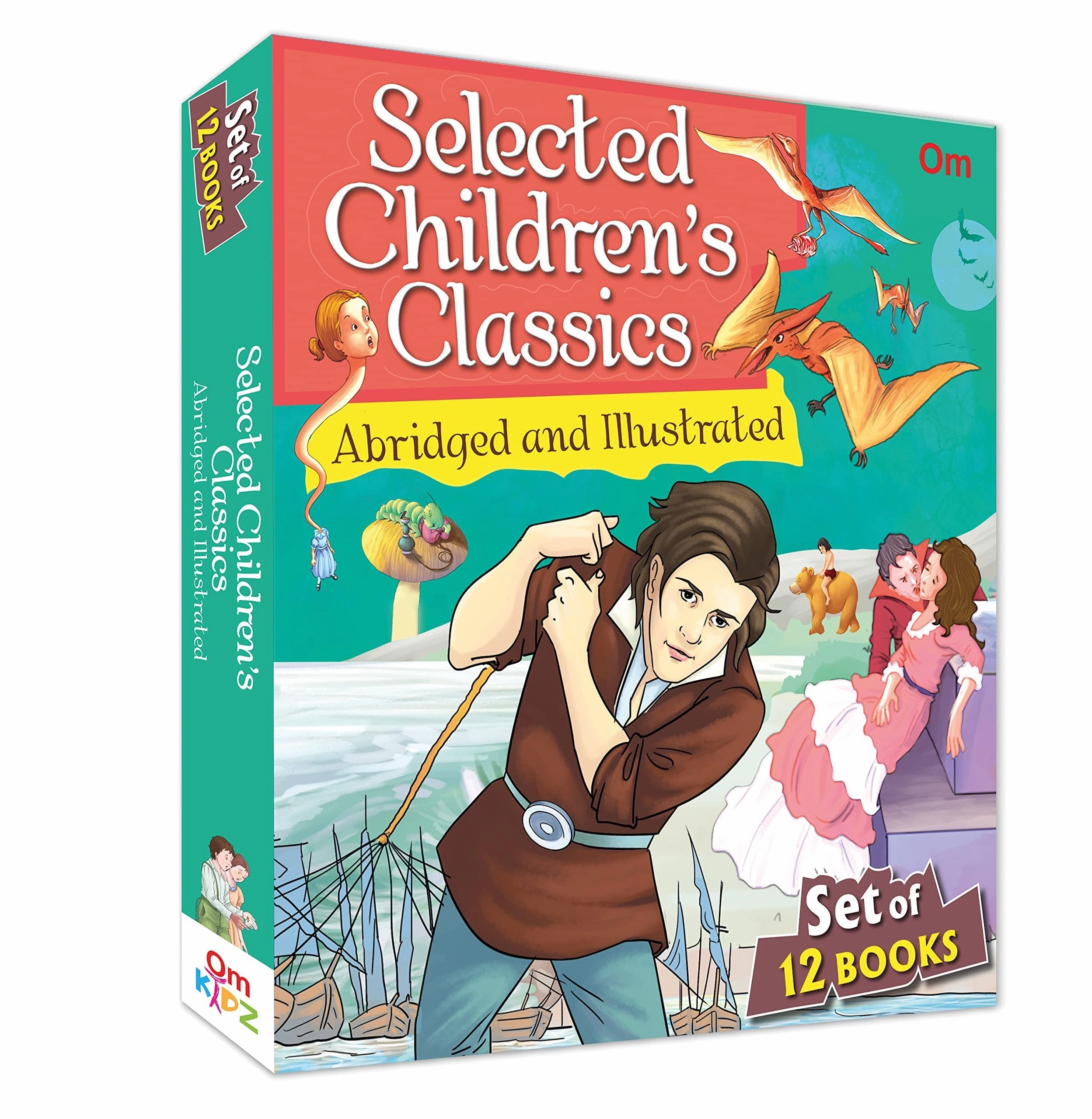 Selected Children Classics: Abridged And Illustrated Classic Books For Kids : Boxset Of 12 Books [Paperback] Om Books Editorial Team Early learning Exploration made fun