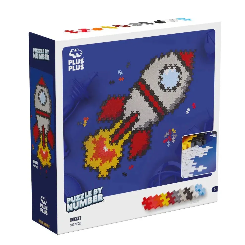 Rocket-Puzzle By Number 500Pc Parent-approved learning Fun-based learning