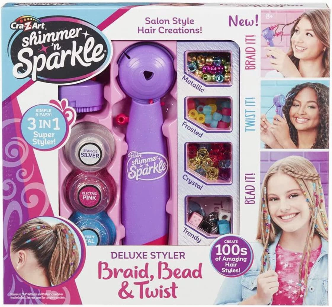 Little adventures Young learners Shimmer And Sparkle Deluxe Bead Twist Braiding Styler