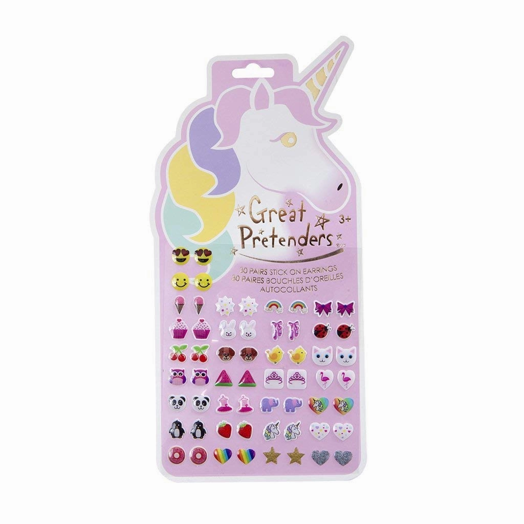 Sensory fun for little hands Unicorn Sticker Earrings