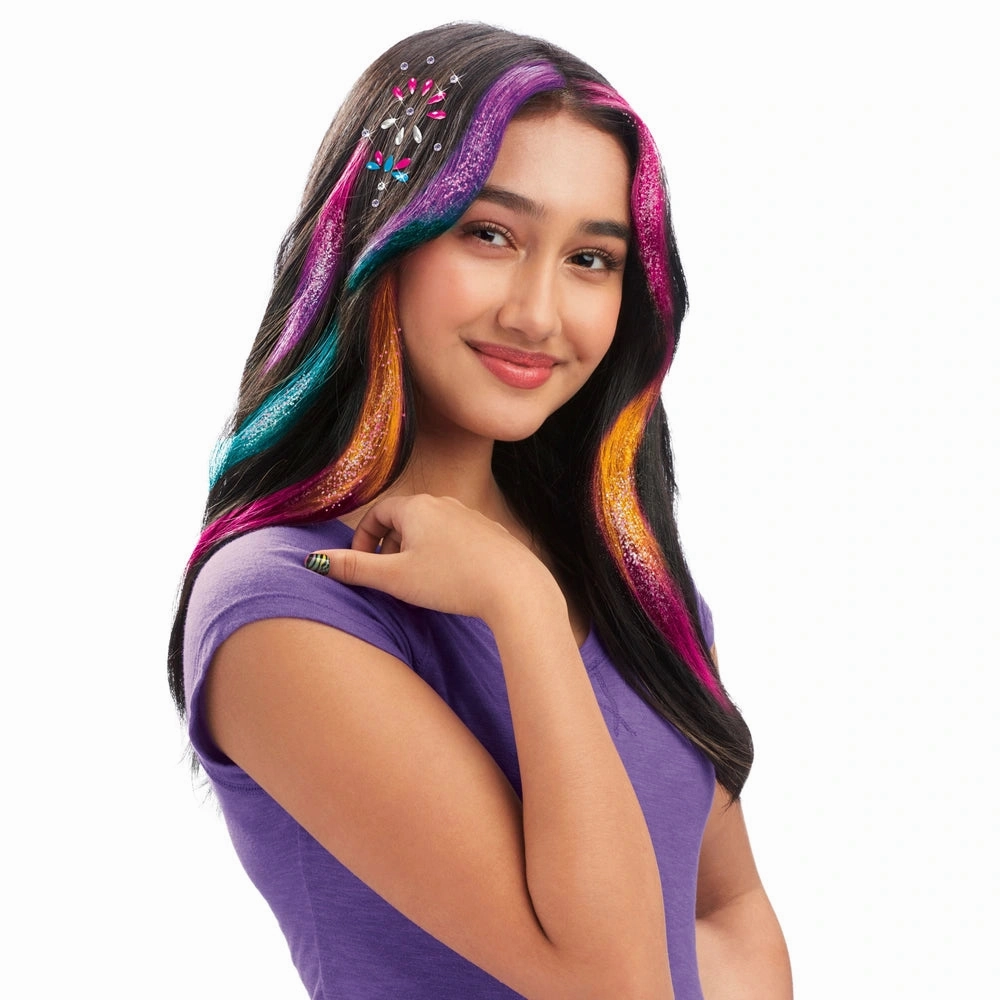 Shimmer N' Sparkle Colour Fx Hair Extension Studio Little hands Smart kids gear