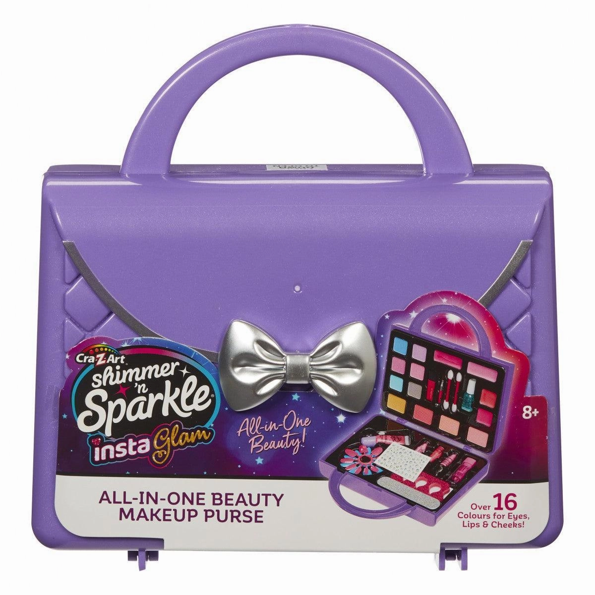 Shimmer N Sparkle Insta Glam All-In-One Beauty Makeup Purse Smart & fun Tools for tiny thinkers