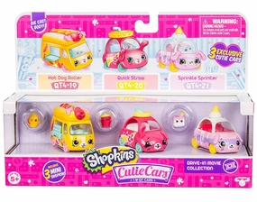 Shopkins Cutie Cars Drive-In Movie 3-Cars Pack - Assorted Curious minds