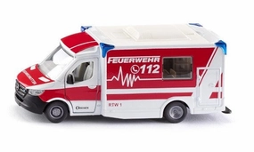 Kid-centered learning Smart & fun Siku 2115 1:50 Mercedes Sprinter Miesen Type C Ambulance - 'Feuerwehr'