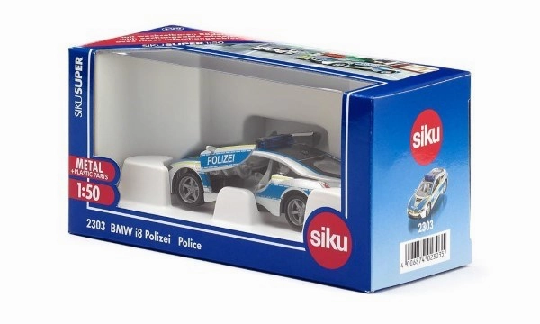 Siku 2303 1:50 Bmw I8 Police Car Curiosity starters Smart & fun