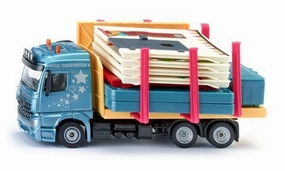 Preschool minds Hands-on discovery Siku 3562 1:50 Mercedes Actros Prefab House Transporter