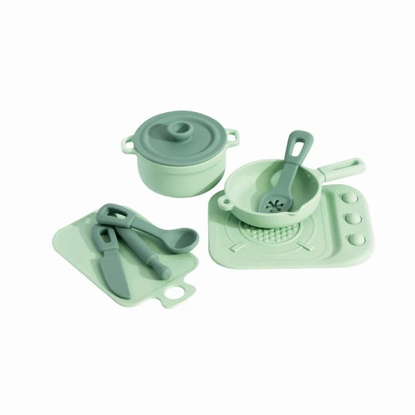 Parent-approved learning Silicone Kitchen Playset