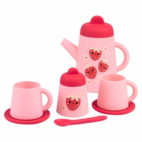 Silicone Tea Set - Strawberry Patch Moments of imagination