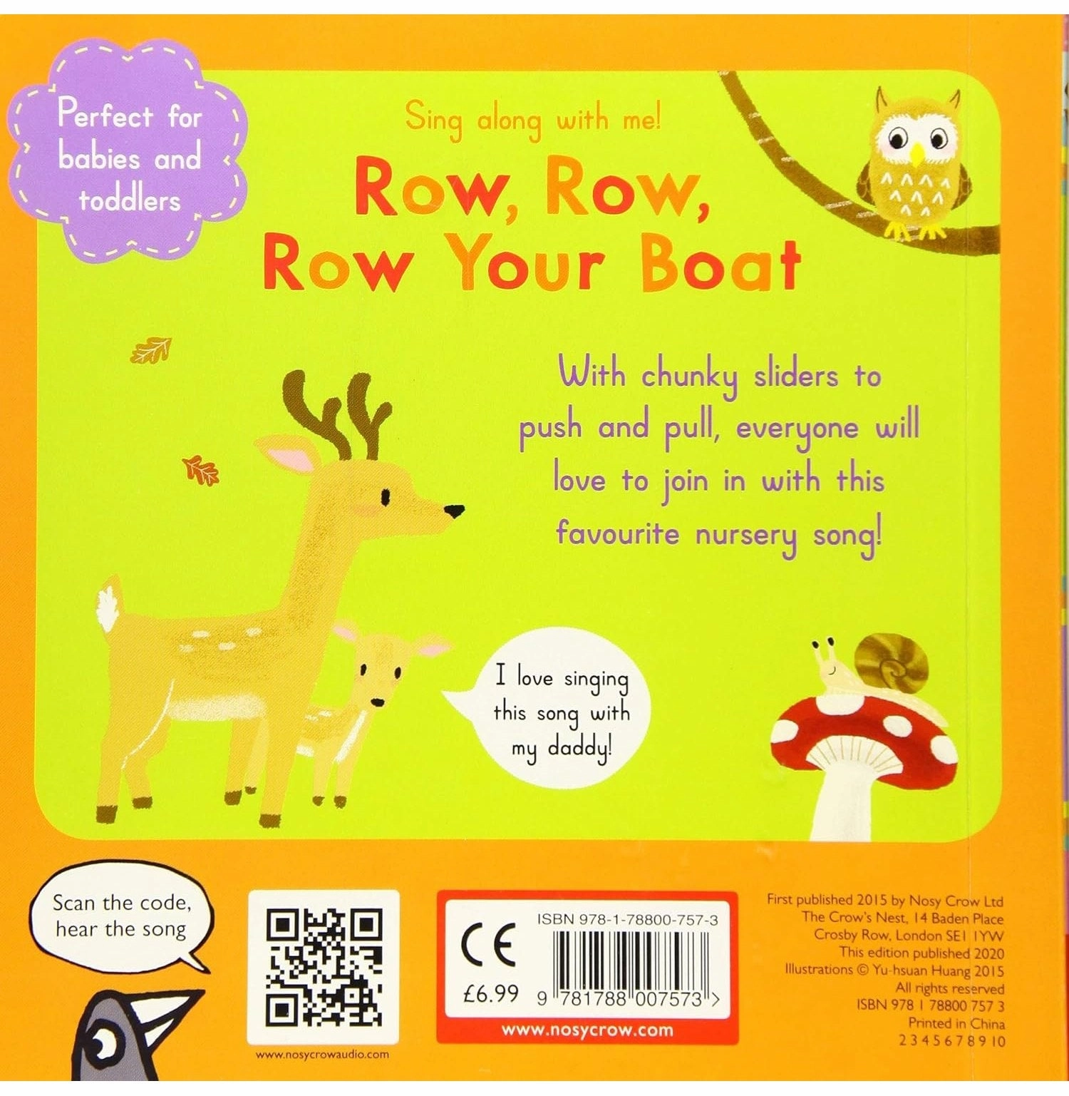 Sing Along With Me! Row Row Row Your Boat [Board Book] Huang Yu:Hsuan And Nosy Crow Ltd Playful learning Parent-approved learning