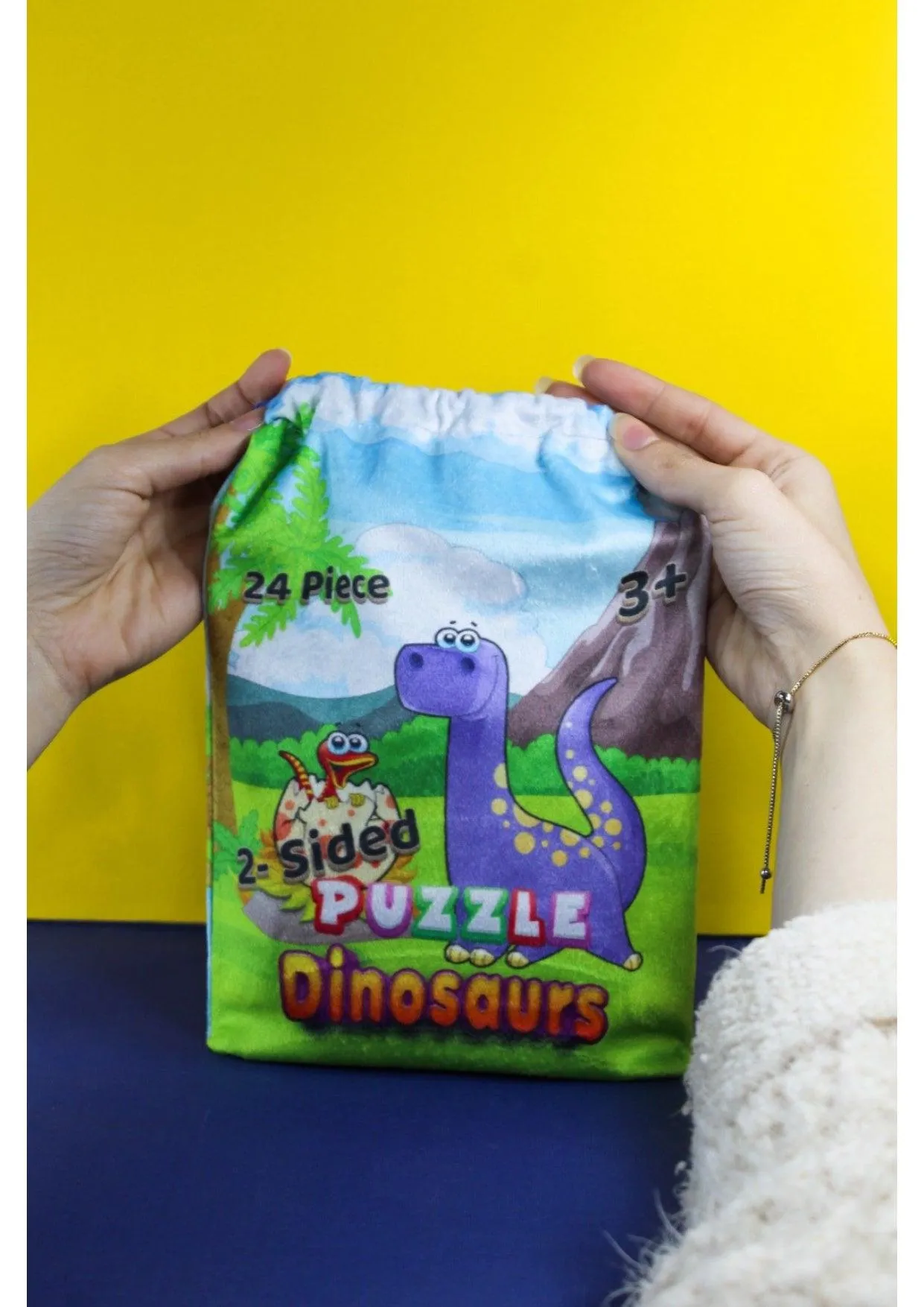 Active learners Curious minds Puzzle Bag - Happy Dinosaurs