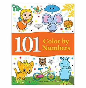 101 Color By Numbers: Fun Activity Book For Children [Paperback] Wonder House Books Hands-on discovery