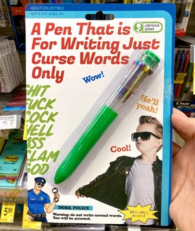 A Pen That Is For Writing Just Curse Words Only Play-based education Exploration made fun