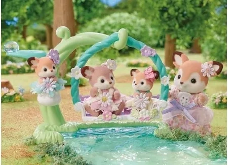 Little learners Active learners Deer Babies Floral Swing Set
