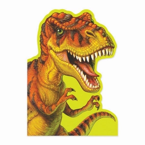 Little hands Dinosaur Die-Cut Birthday Card