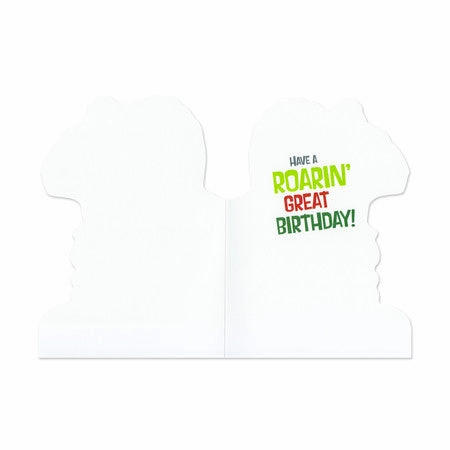 Playful learning Active learners Dinosaur Die-Cut Birthday Card