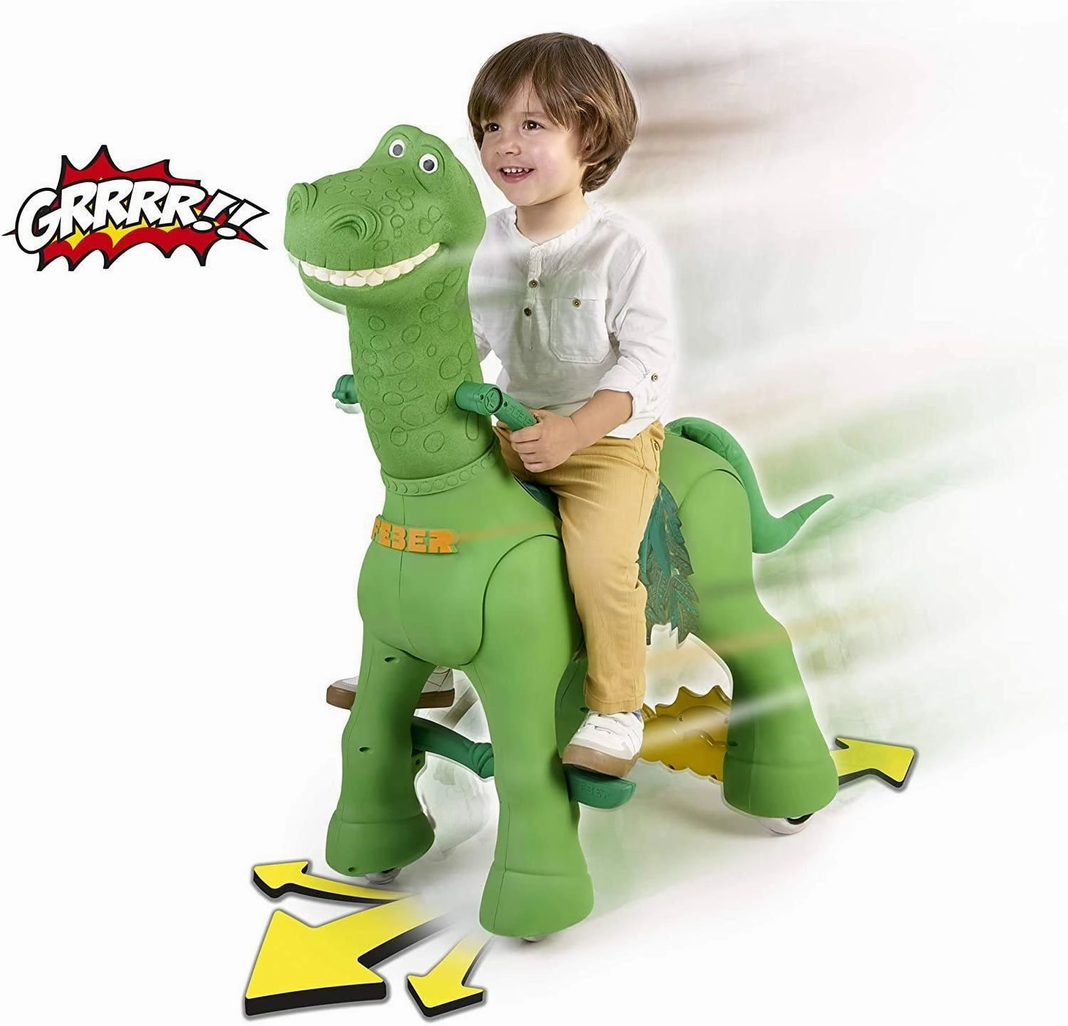Joyful learning Growing minds Feber My Friendly Dino Dinosaur 12V Battery Rideon With Sounds
