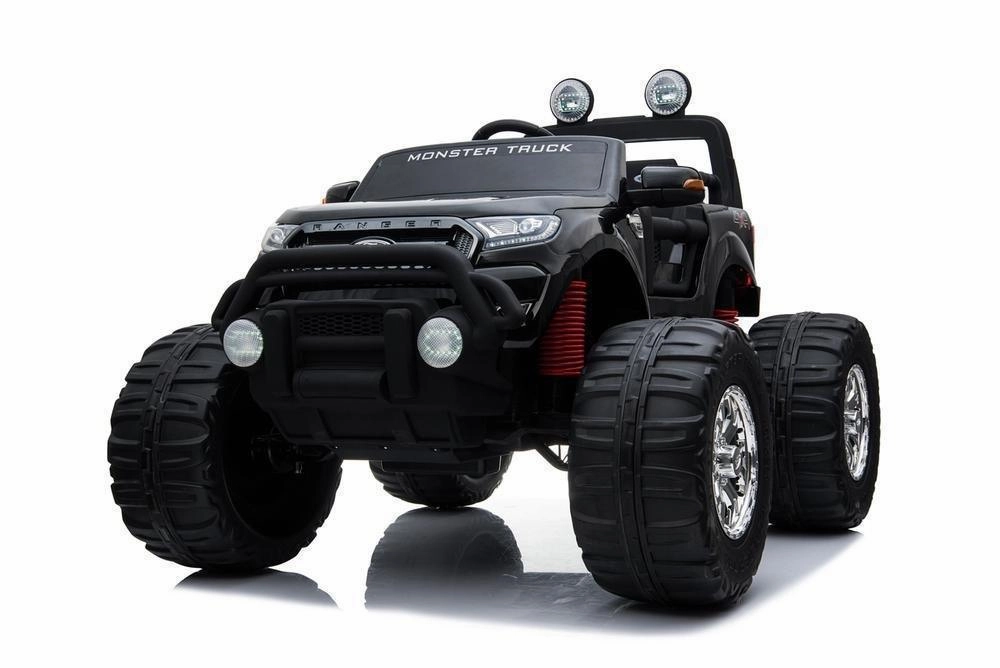 Active learners Little hands Ricco Black 12V Battery Ford Ranger Licenced Monster Truck 4 Motors Kids Electric Ride-On Car