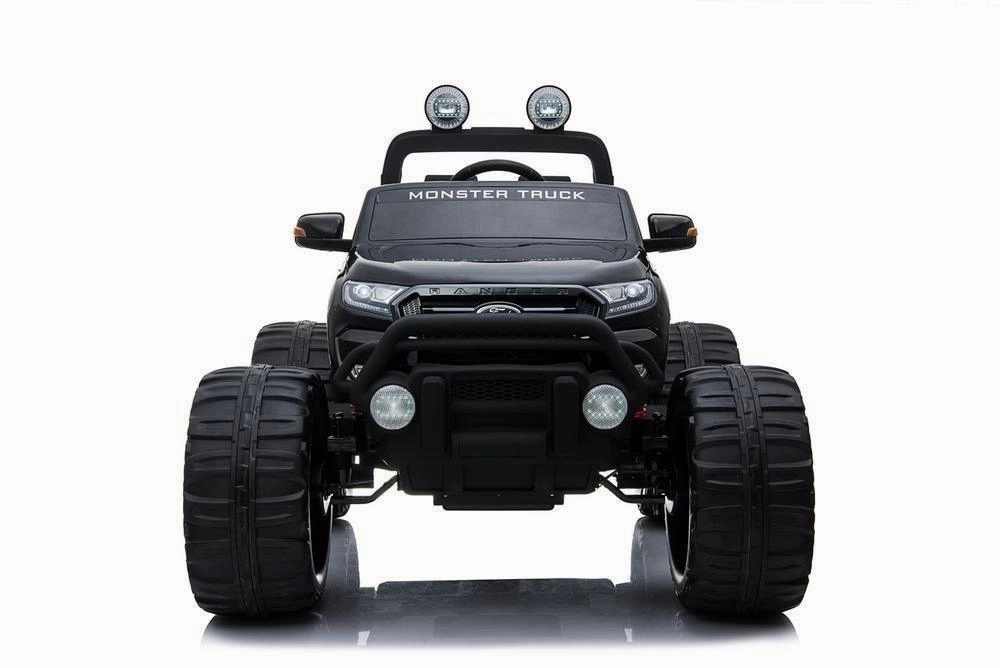 Exploration made fun Early learning Ricco Black 12V Battery Ford Ranger Licenced Monster Truck 4 Motors Kids Electric Ride-On Car