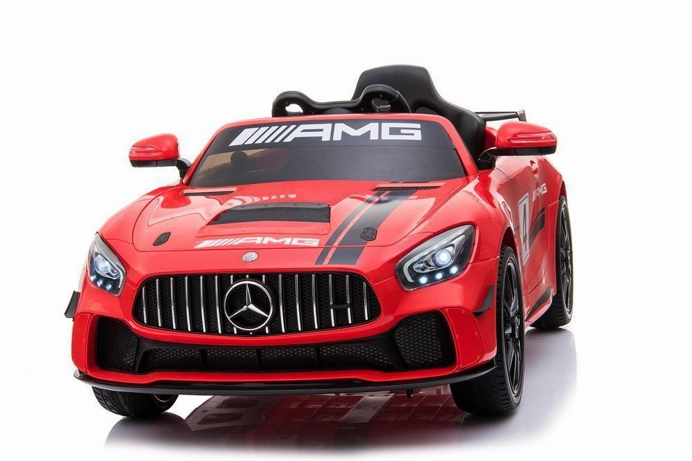 Ricco Mercedes Benz Gt4 Amg Sports Edition 12V Battery Two Motors Licenced Battery Powered Kids Electric Ride-On Toy Car Young imaginations Happy hands