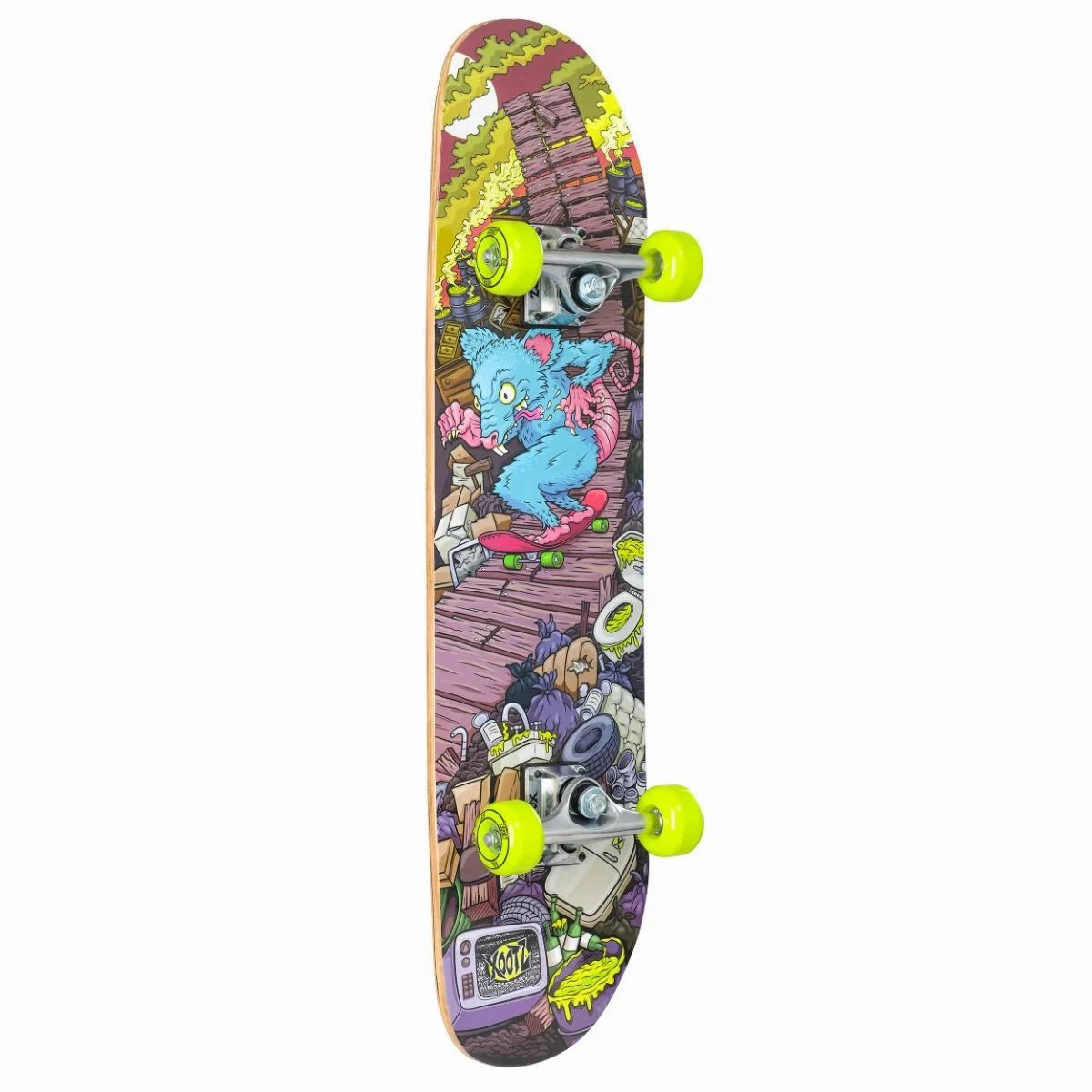 Xootz 31-Inch Complete Double Kick Skateboard - Rat Ramp Kid-centered learning
