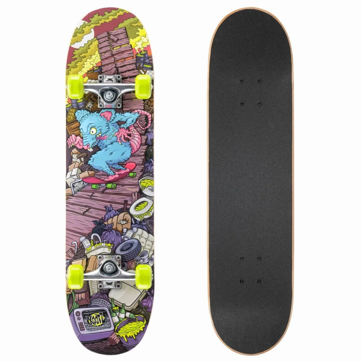 Xootz 31-Inch Complete Double Kick Skateboard - Rat Ramp Smart & fun