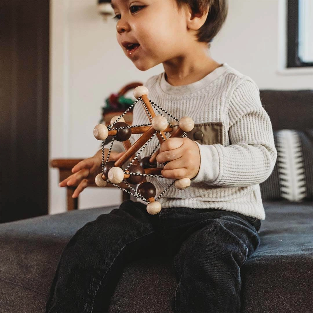 Skwish Wooden Baby Rattle & Teething Toy Everyday learning