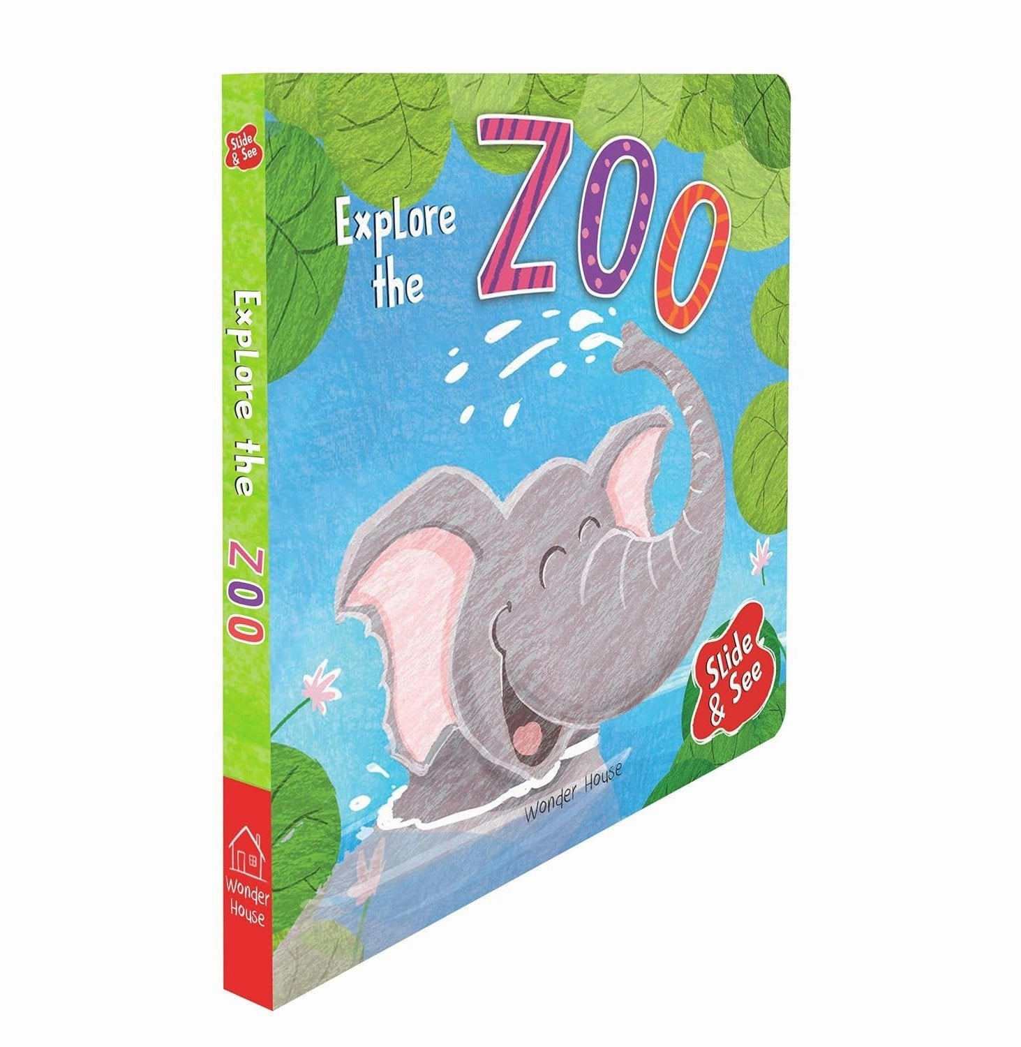 Fun-based learning Young imaginations Slide And See : Explore The Zoo : Sliding Novelty Board Book For Kids [Board Book] Wonder House Books