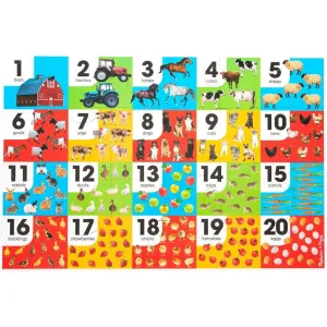 Farm Number Floor Puzzle 24 Pc Fun for curious minds Creative kids