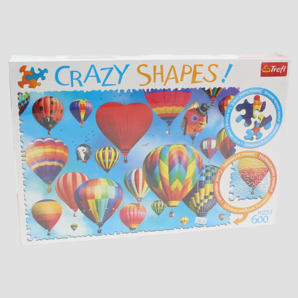 Trefl 600-Piece Crazy Shape Jigsaw Puzzle C Colorful Balloons Skill-building tools