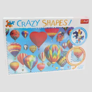 Trefl 600-Piece Crazy Shape Jigsaw Puzzle C Colorful Balloons Skill-building tools