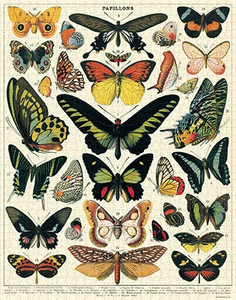 Cavallini & Co. Butterflies 1000 Piece Puzzle Skill-building tools Kid-centered learning