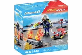 Action Heroes - Firefighter With Water Pump 71826 Mini makers