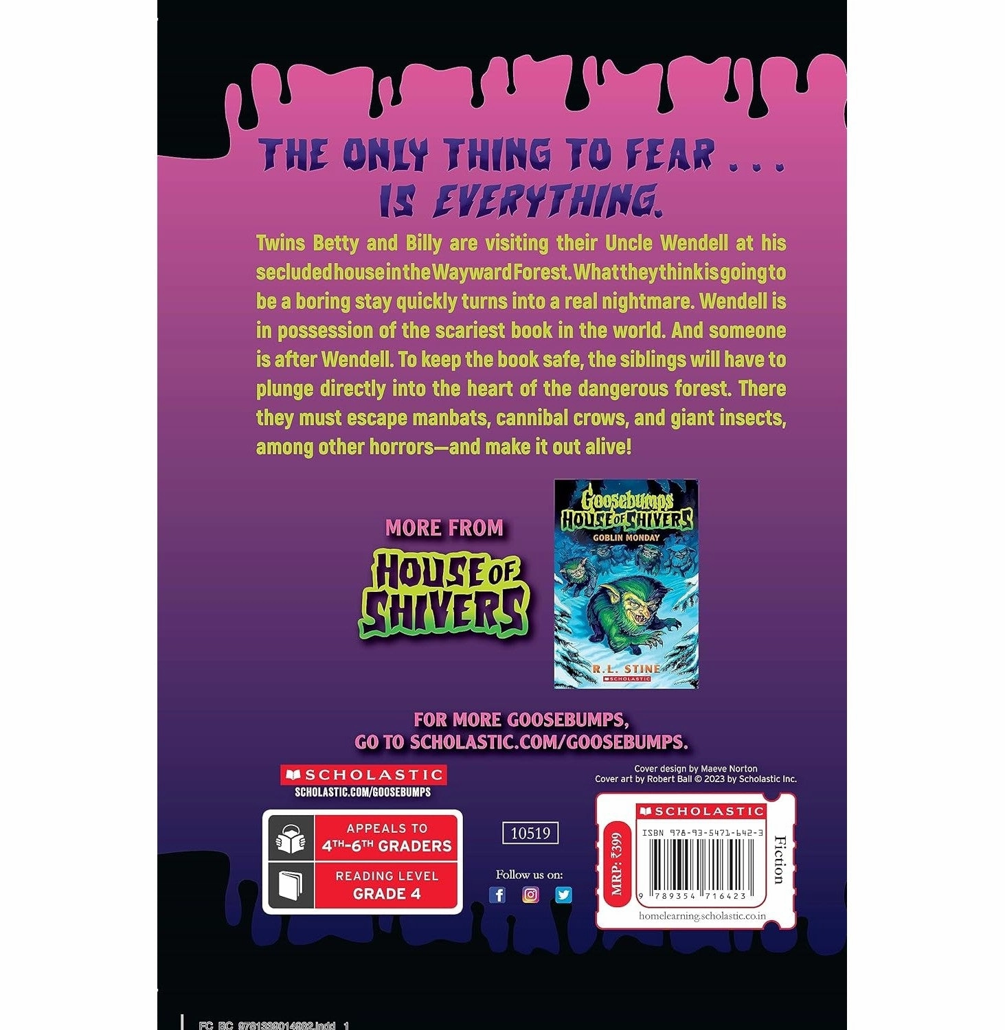 Goosebumps House Of Shivers #1: Scariest. Book. Ever. R.L Stine Child development Play & learn