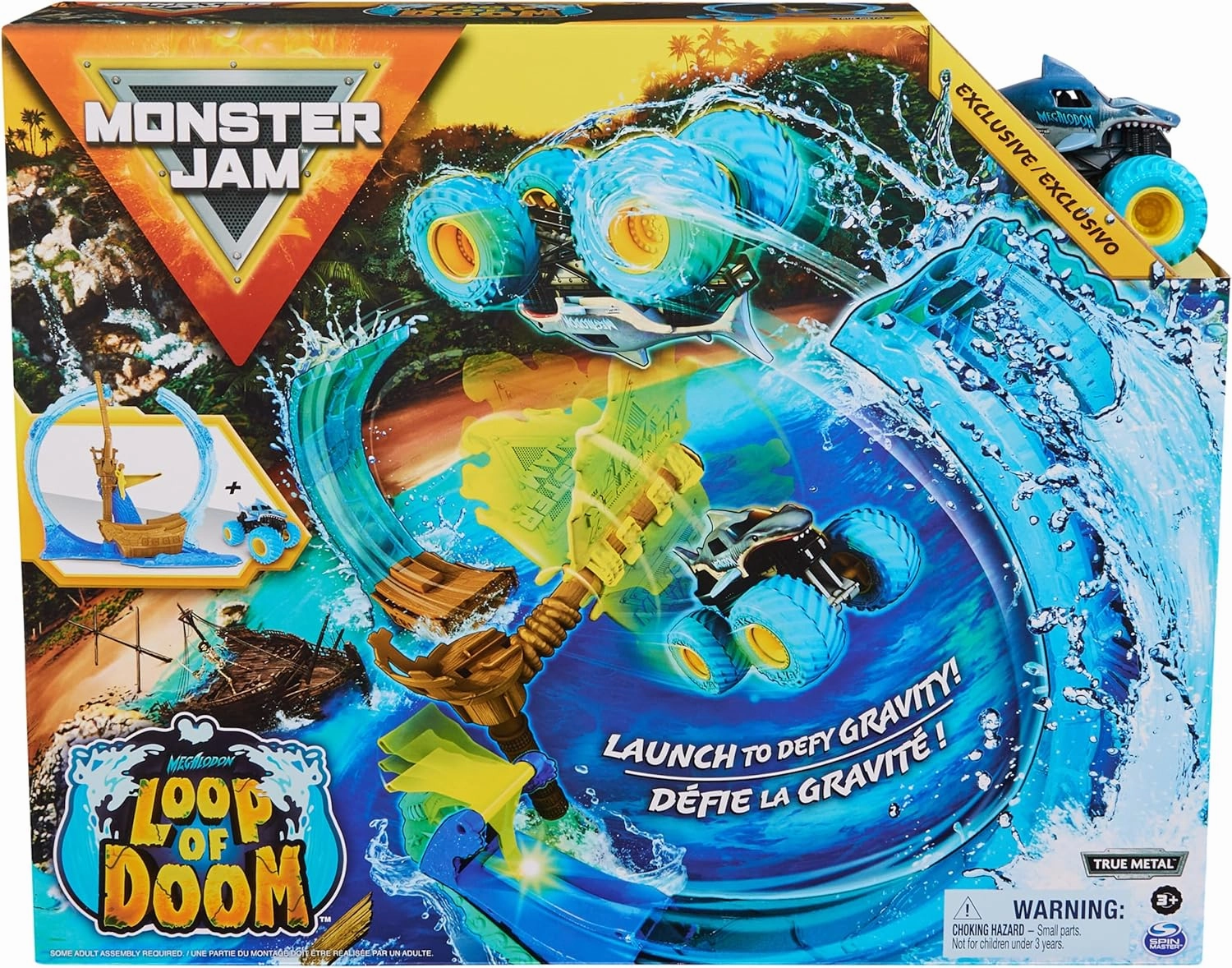 Monster Jam Megalodon Loop Of Doom Stunt Playset Early discovery Creative time for curious minds
