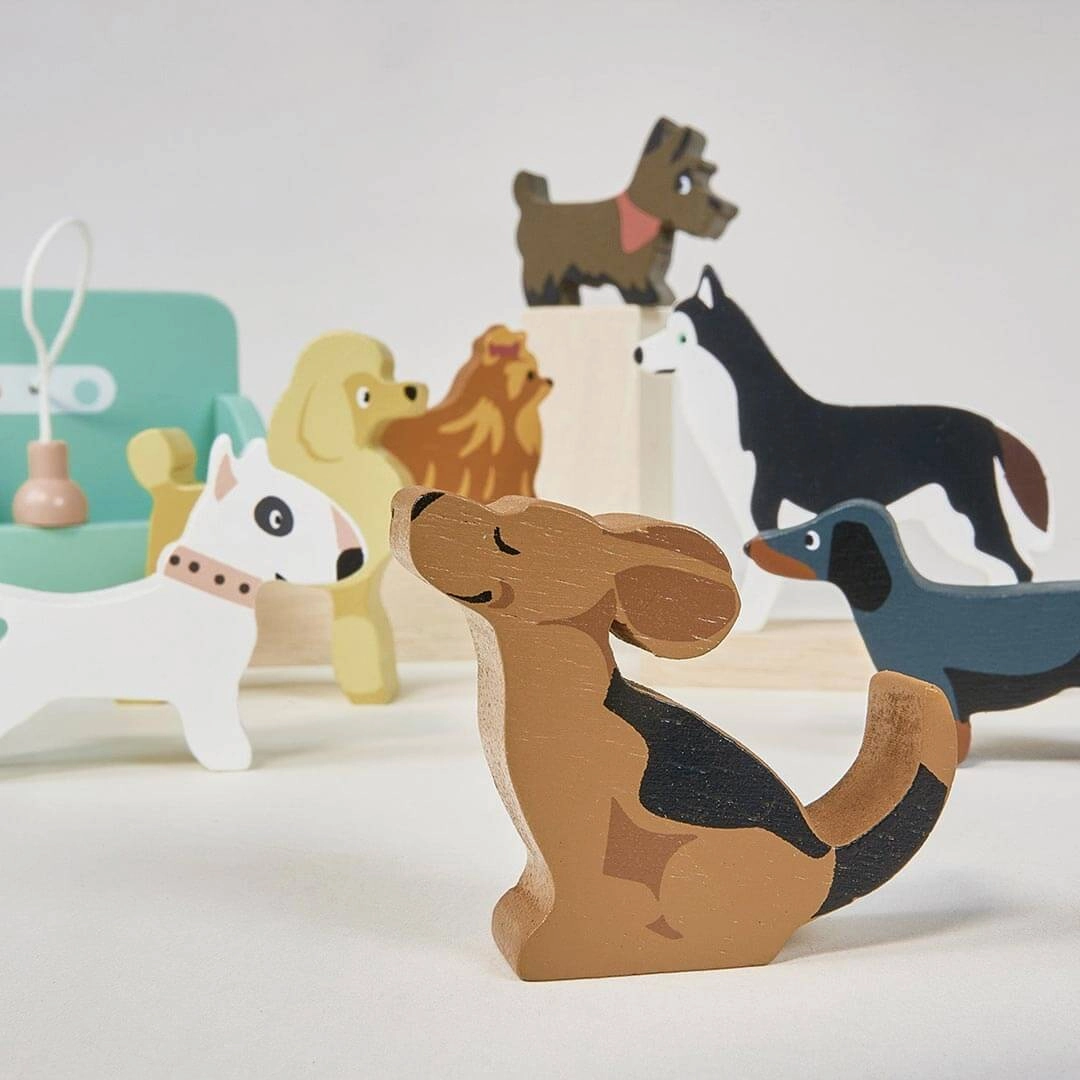 Waggy Tails Wooden Dog Salon Little learners Child development