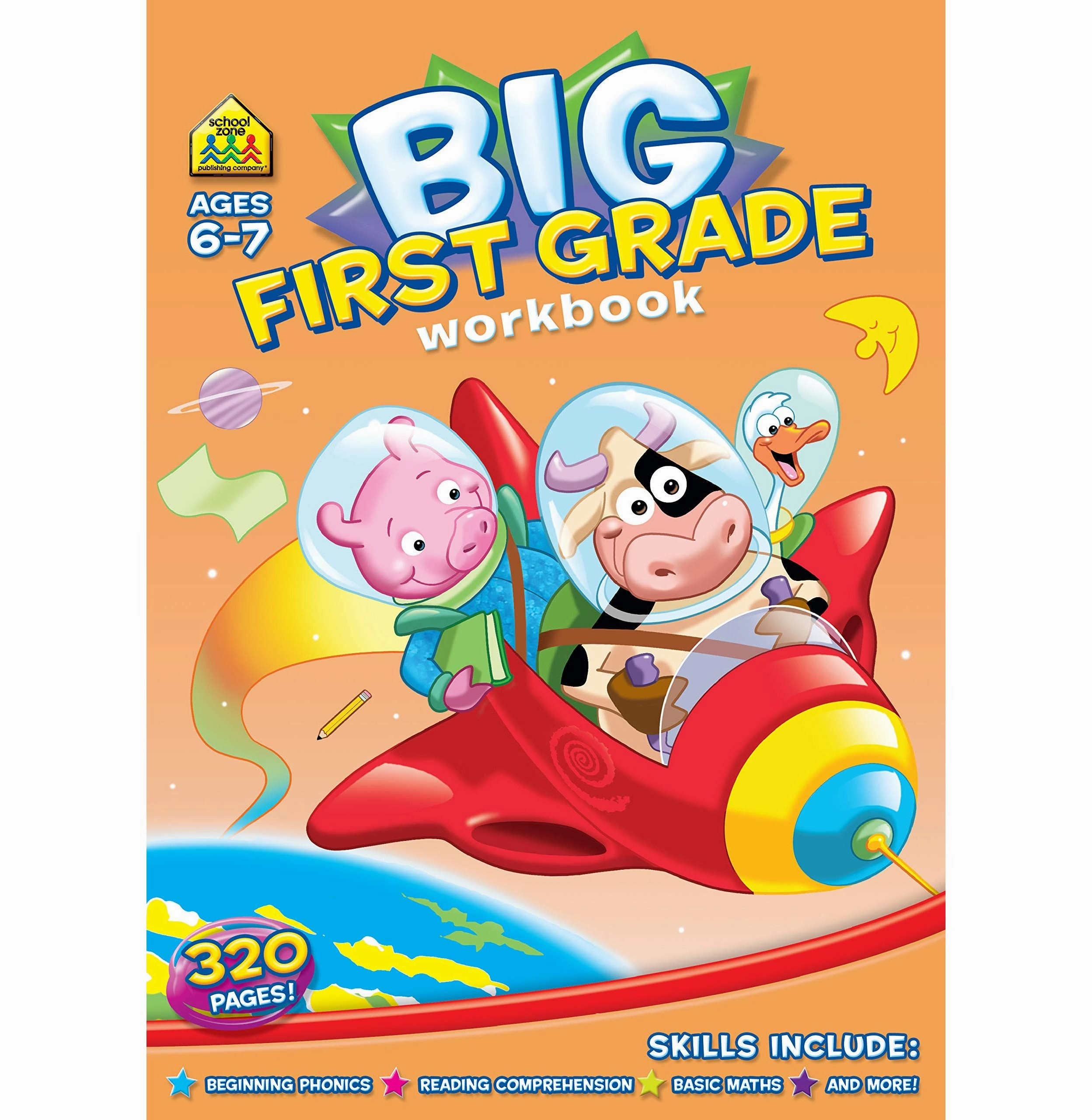 Activity Book : Big First Grade Activity Workbook Ages 6:7 1St Grade [Paperback] Om Books Editorial Team Smart kids gear Joyful learning