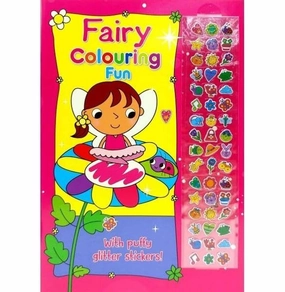 Fairy Colouring Fun With Puffy Glitter Stickers Discover & grow Brain boosters