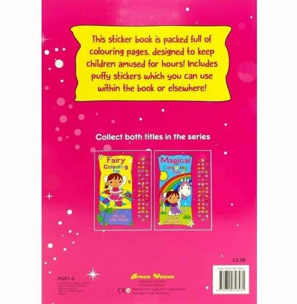 Learning tools Fairy Colouring Fun With Puffy Glitter Stickers