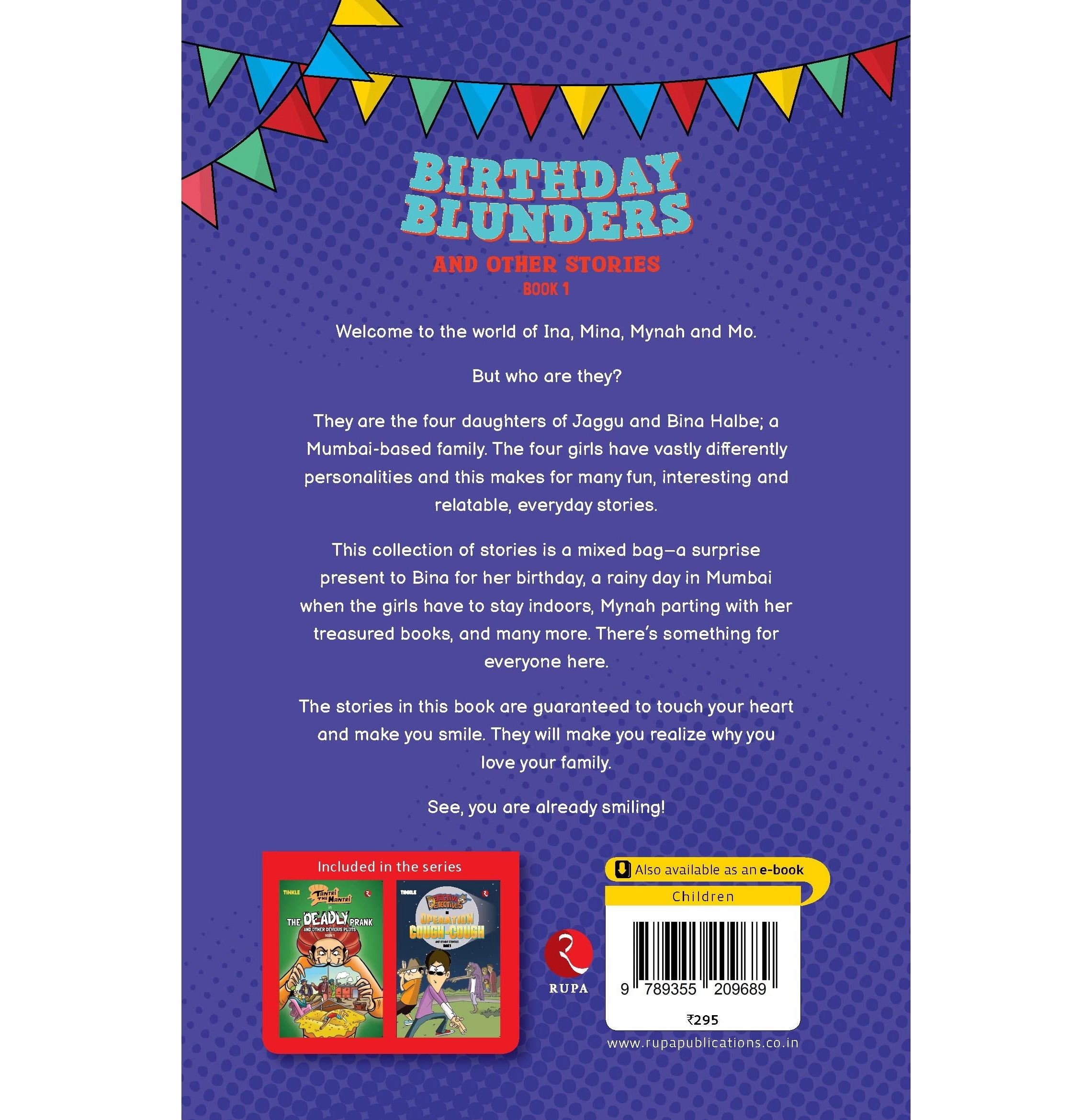 Brain boosters Imaginative play Ina Mina Mynah Mo Birthday Blunders And Other Stories: Book 1 Nalini Sorensen And Tinkle