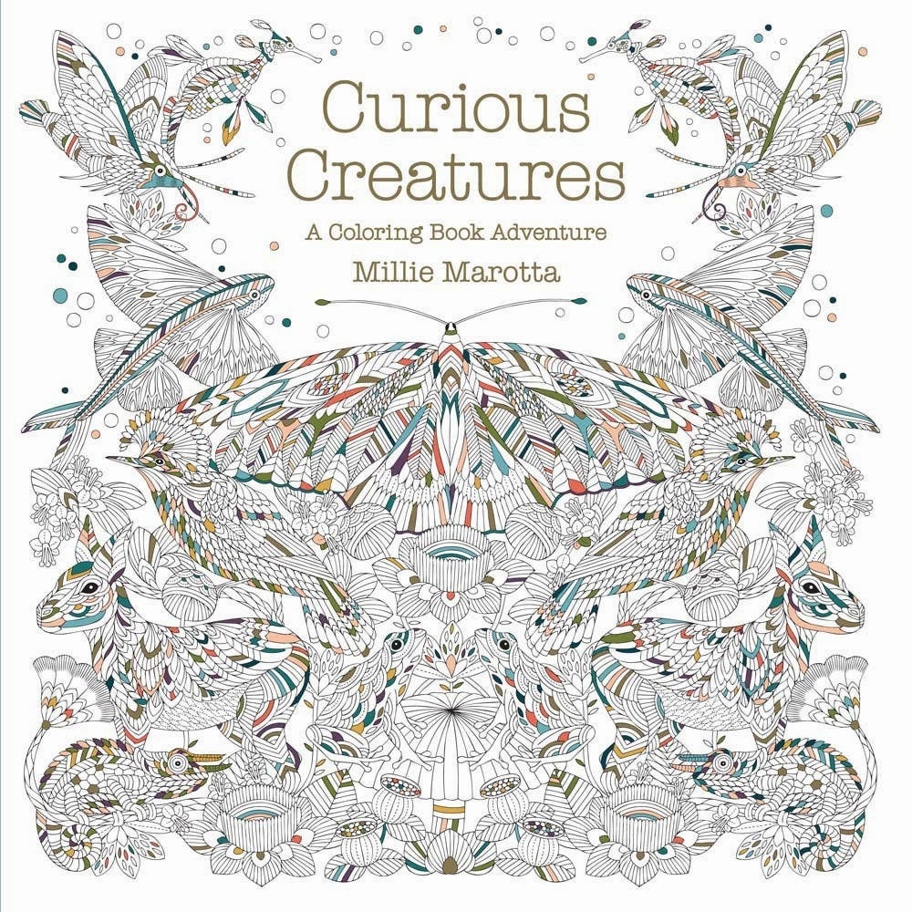 Millie Marotta Curious Creatures Coloring Book Smart activities for young learners Mindful play