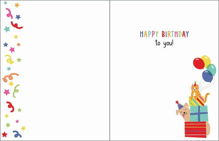 Brain boosters Inspiring creativity Dogs & Cats Birthday Card